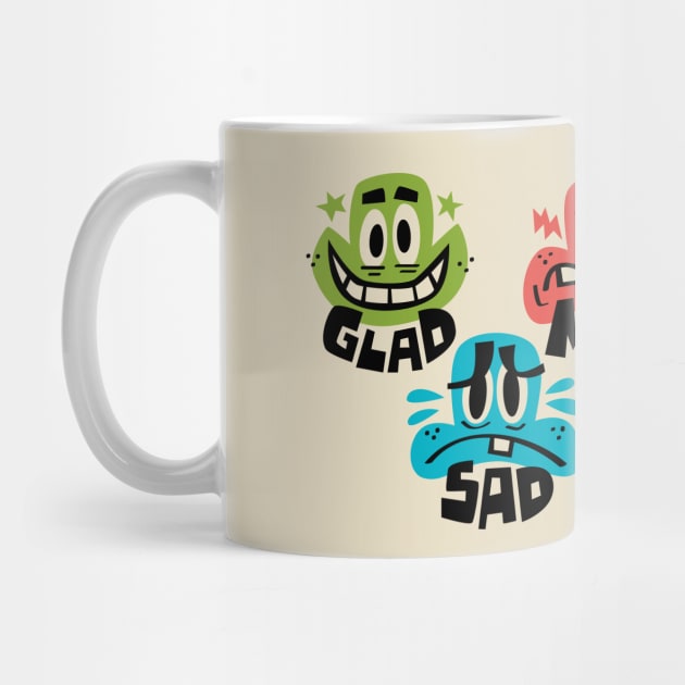 Glad Mad Sad by Jon Kelly Green Shop